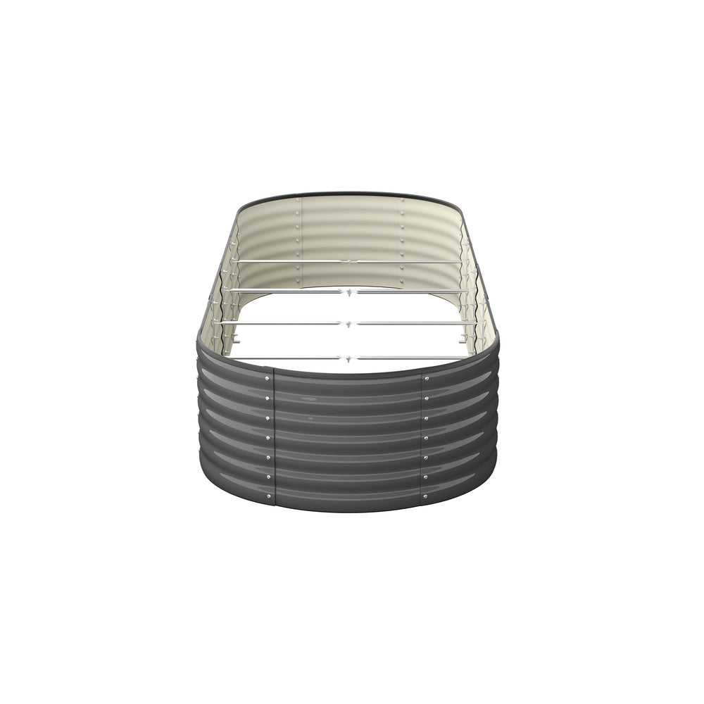 Raised Garden Bed Galvanized Steel 2pcs