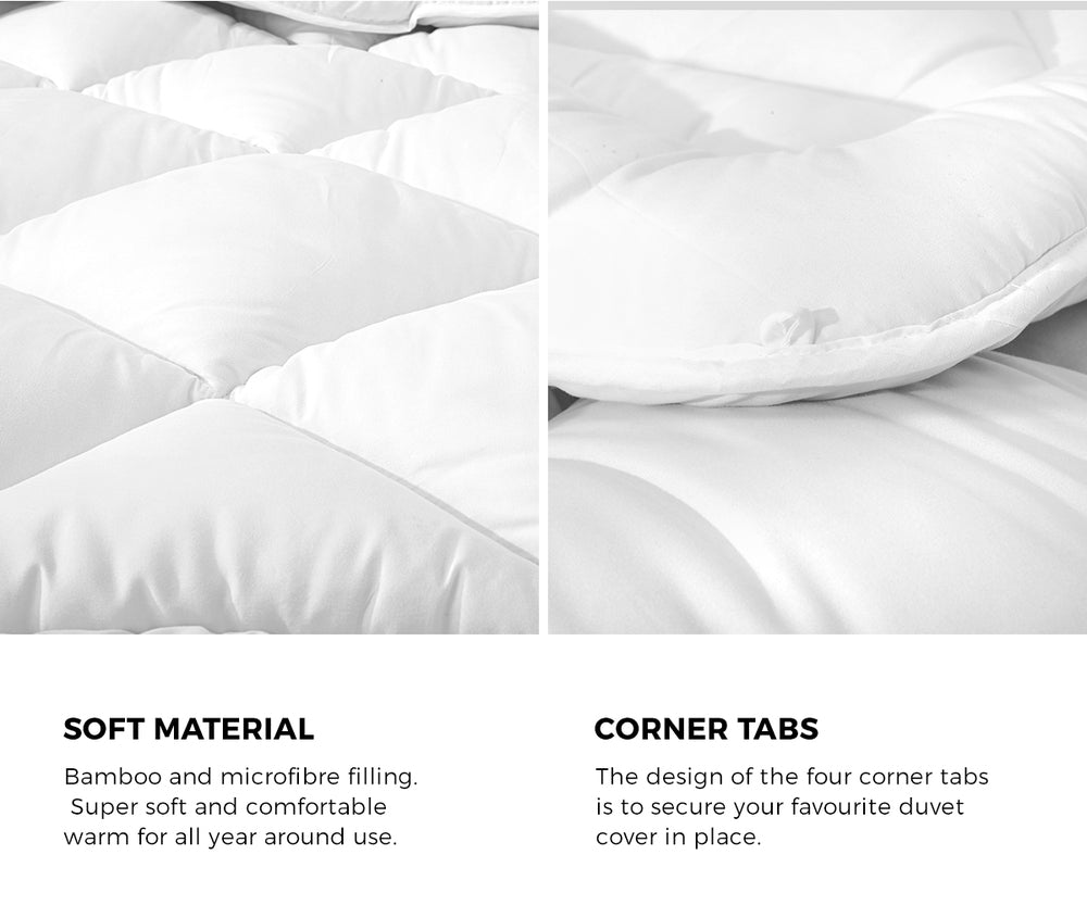 Microfiber Queen Quilt Duvet Insert 400GSM