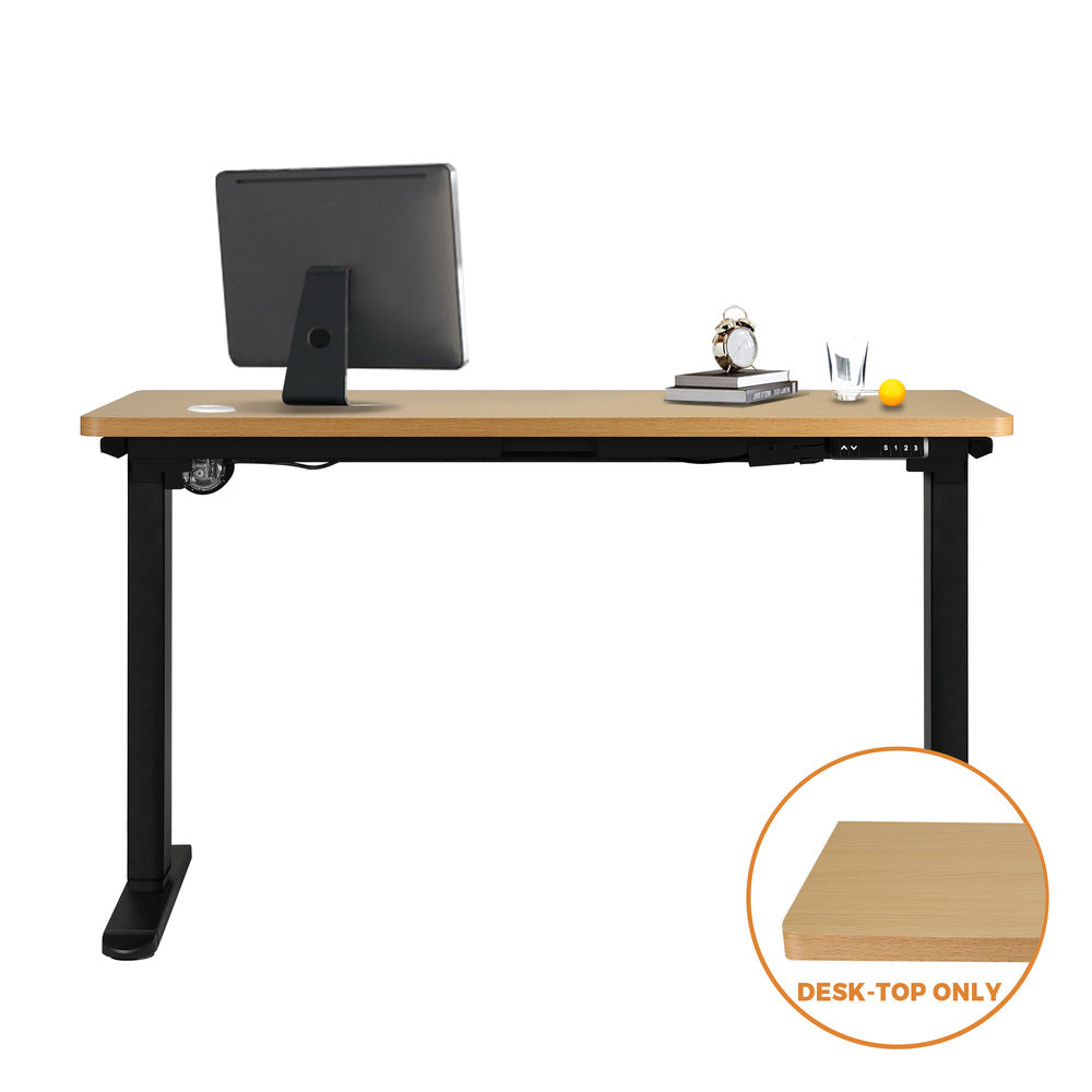 Oak Standing Desk Top with Drilled Hole 120x60cm