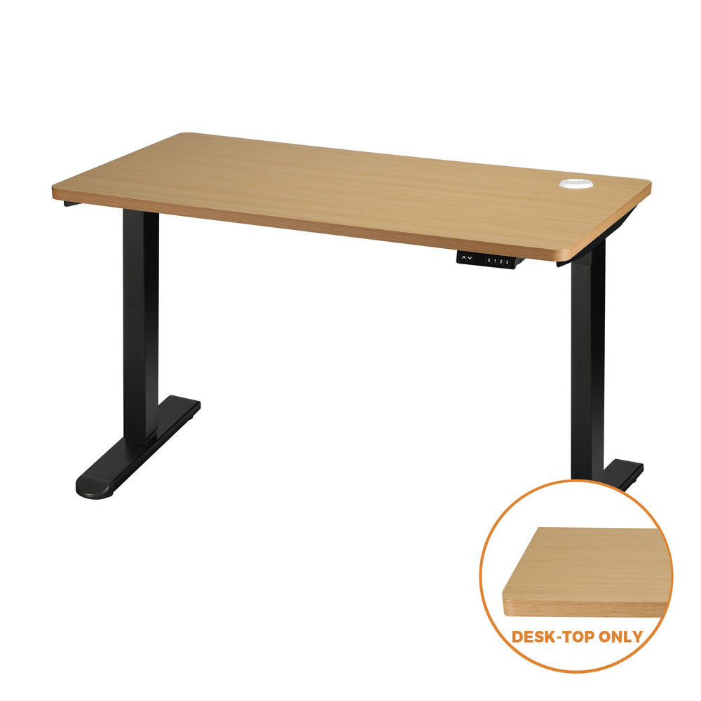 Oak Standing Desk Top with Drilled Hole 120x60cm