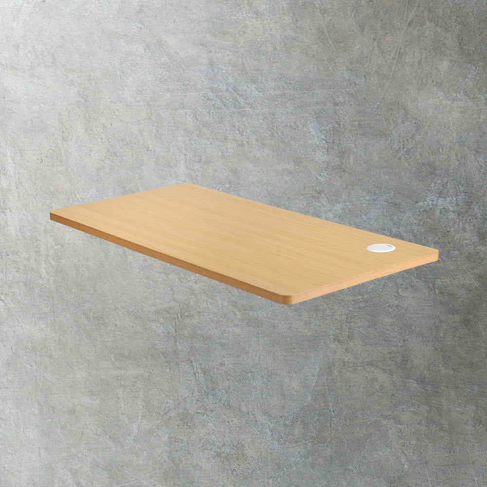 Oak Standing Desk Top with Drilled Hole 120x60cm