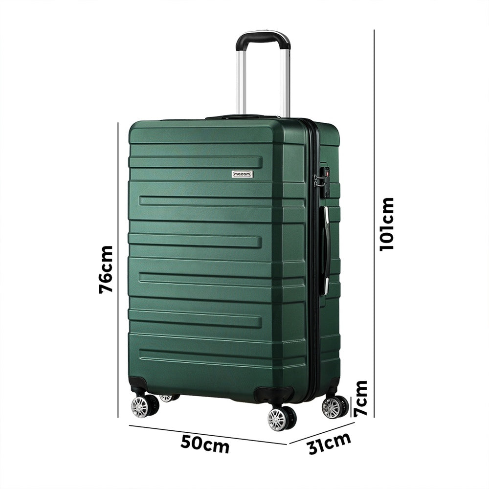 Luggage Set with TSA Lock Hard Case Green 28 Inch