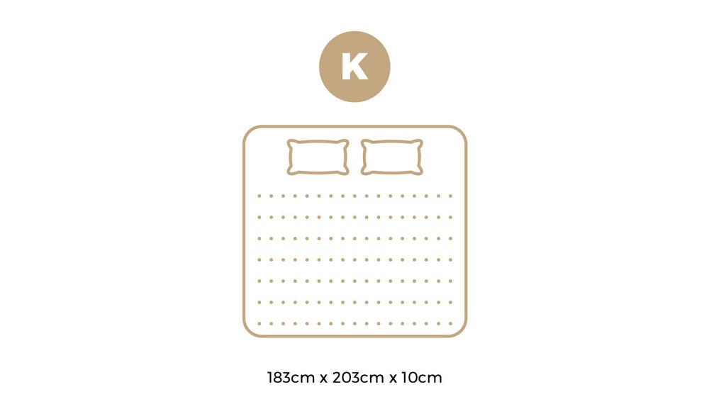 King Memory Foam Mattress Topper Reversible Cool Gel 10cm