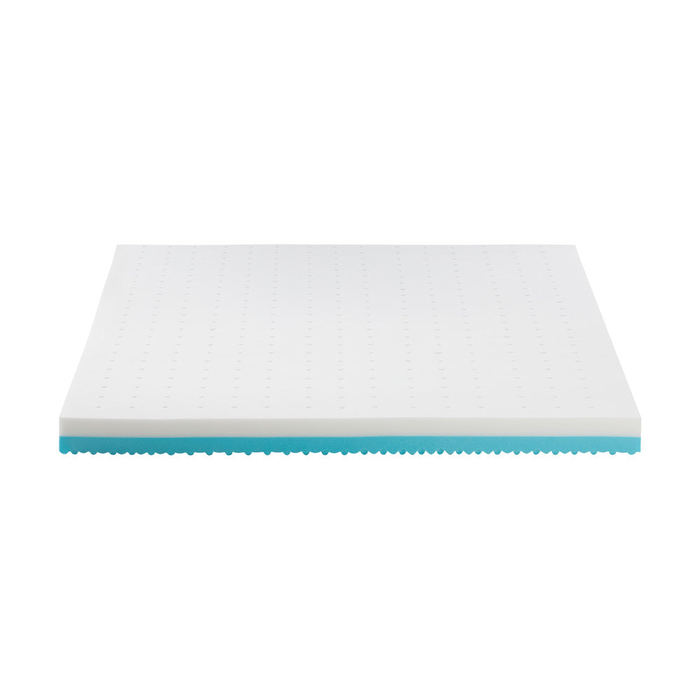 King Memory Foam Mattress Topper Reversible Cool Gel 10cm