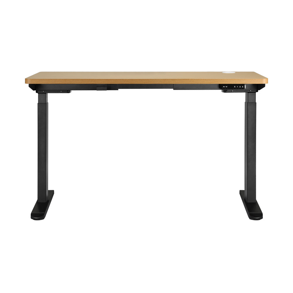 Standing Desk Dual Motor Adjustable 120cm Black and Oak