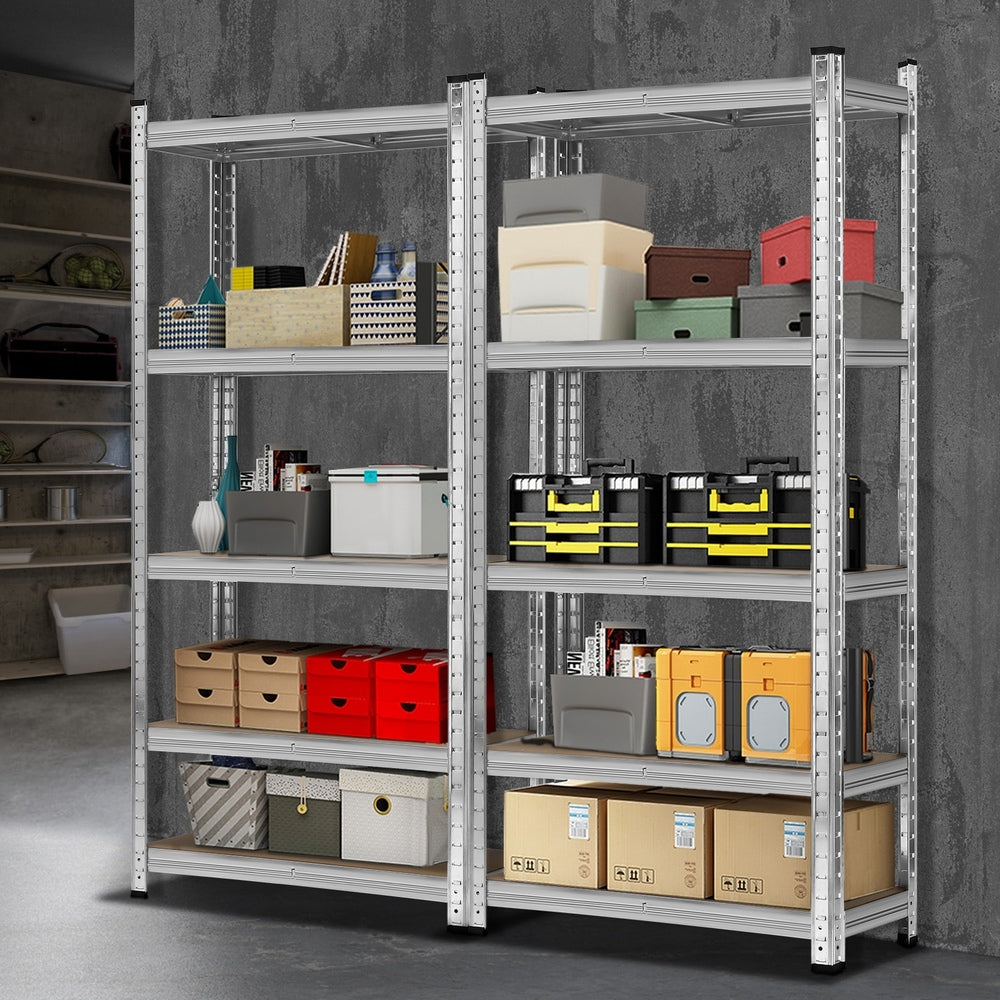 2pcs Warehouse Storage Rack Steel Pallet 1.5m