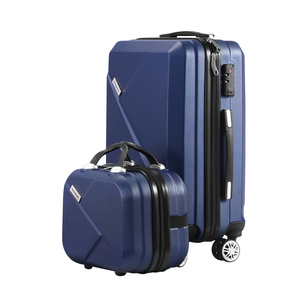 2PCS Luggage Set Hard Shell with TSA Lock Navy Blue
