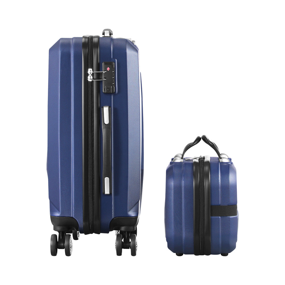2PCS Luggage Set Hard Shell with TSA Lock Navy Blue