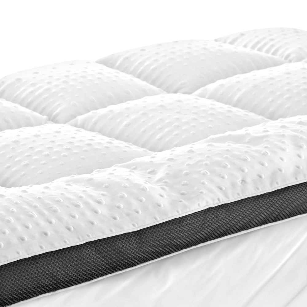 Queen Mattress Topper Pillowtop Airflow Mesh 5cm