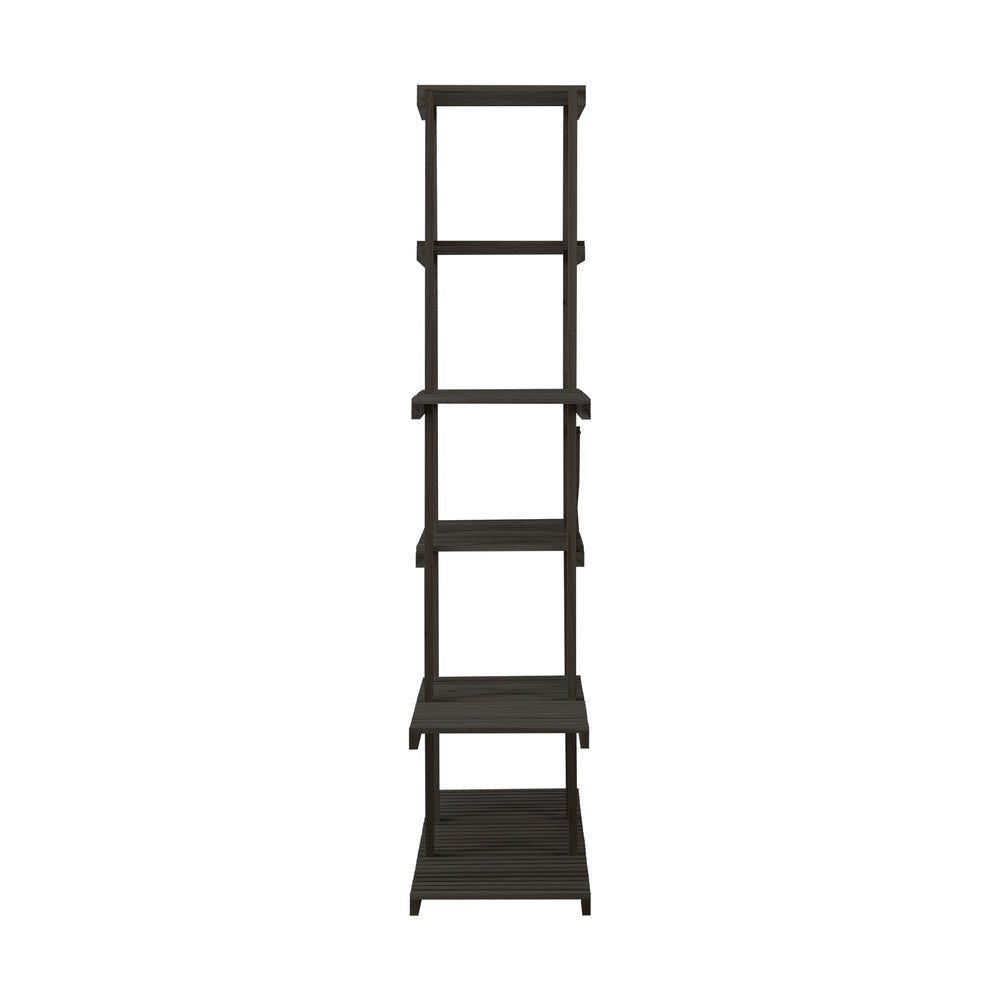 6 Tier Plant Stand Flower Pot Rack Black