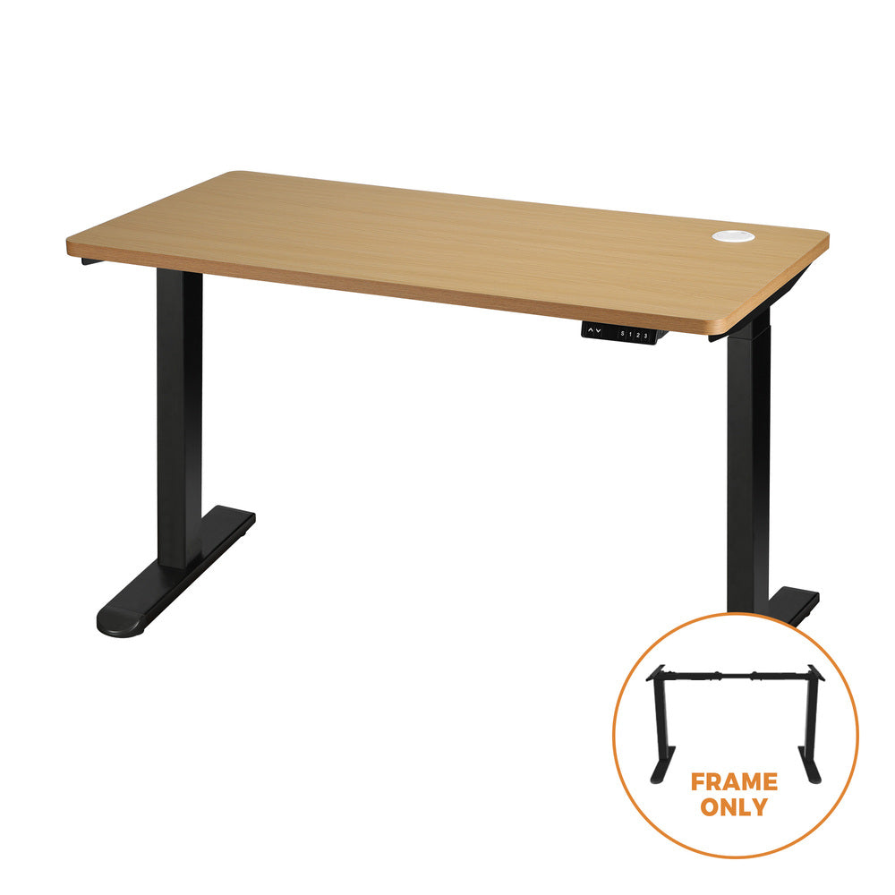 Adjustable Standing Desk Frame Dual Motor Black