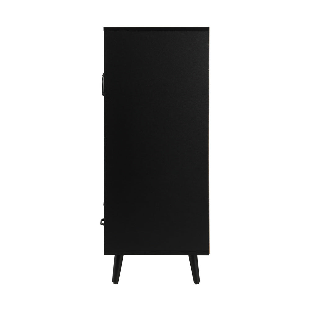 Sideboard with Pull Up Drawers and Glass Doors