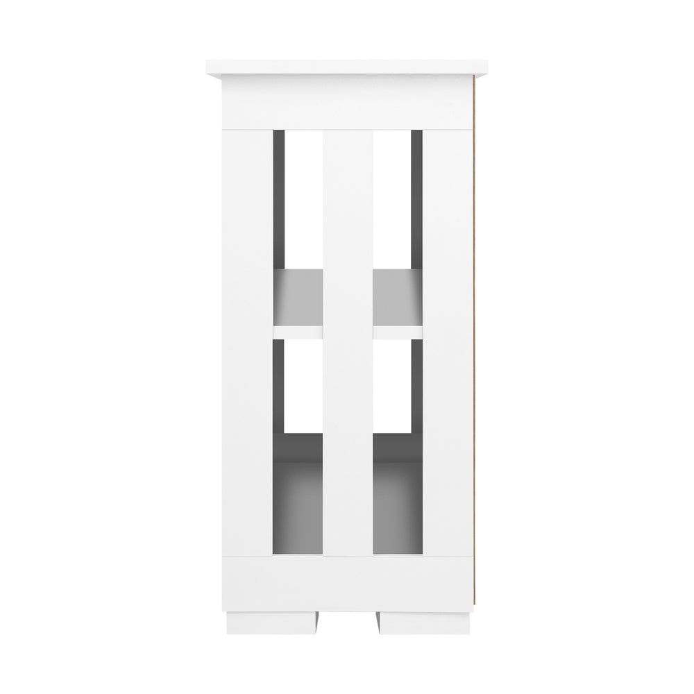 White Sideboard with Sliding Doors