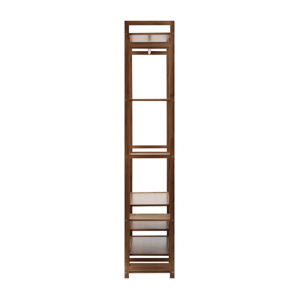 Open Wardrobe with Eight Display Shelves