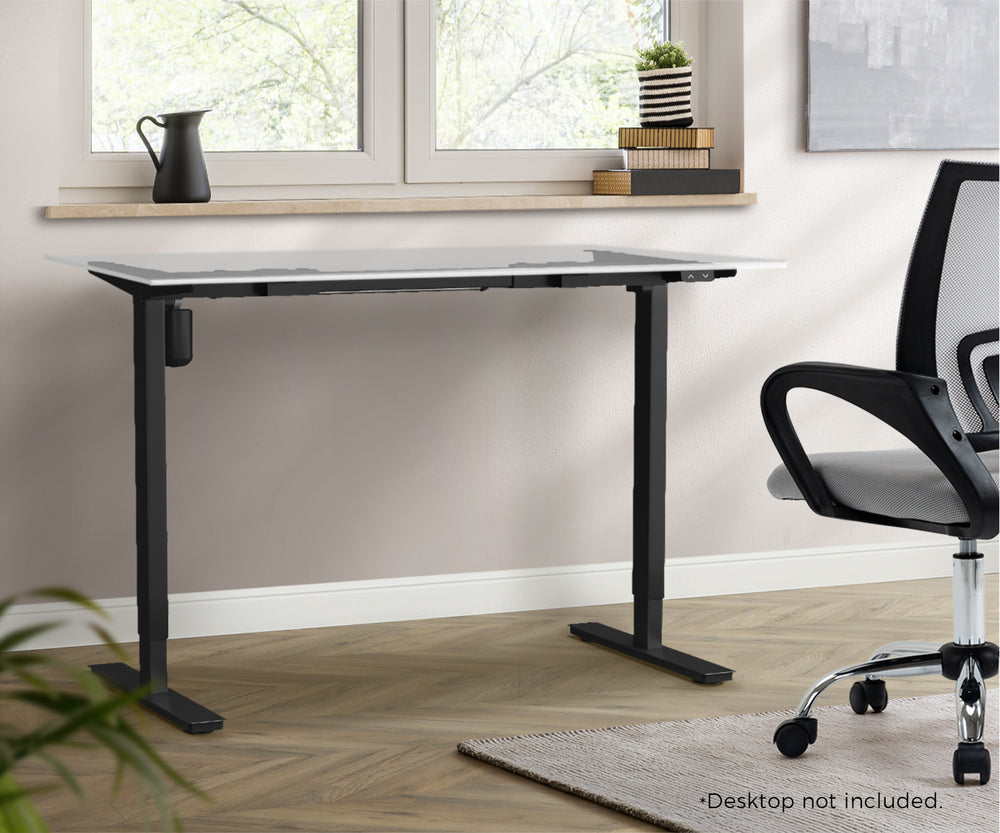 Adjustable Standing Desk Frame Single Motor White