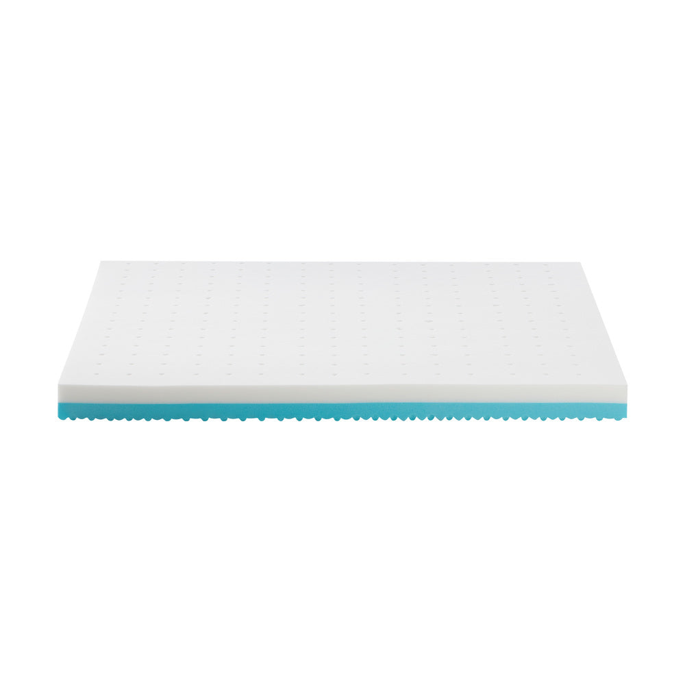 King Single Memory Foam Mattress Topper Reversible Cool Gel 10 cm