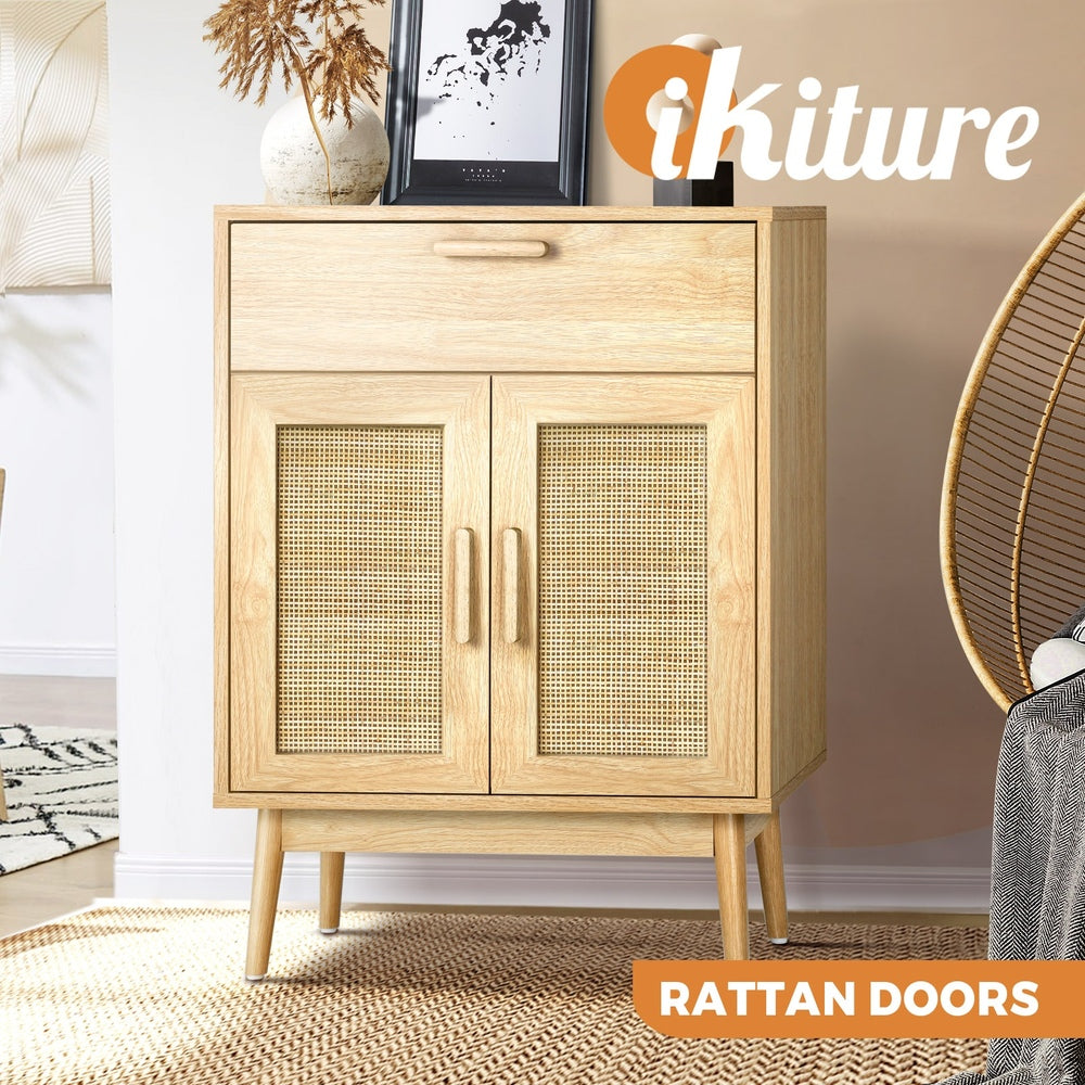 Sideboard Rattan Hallway Table Wood