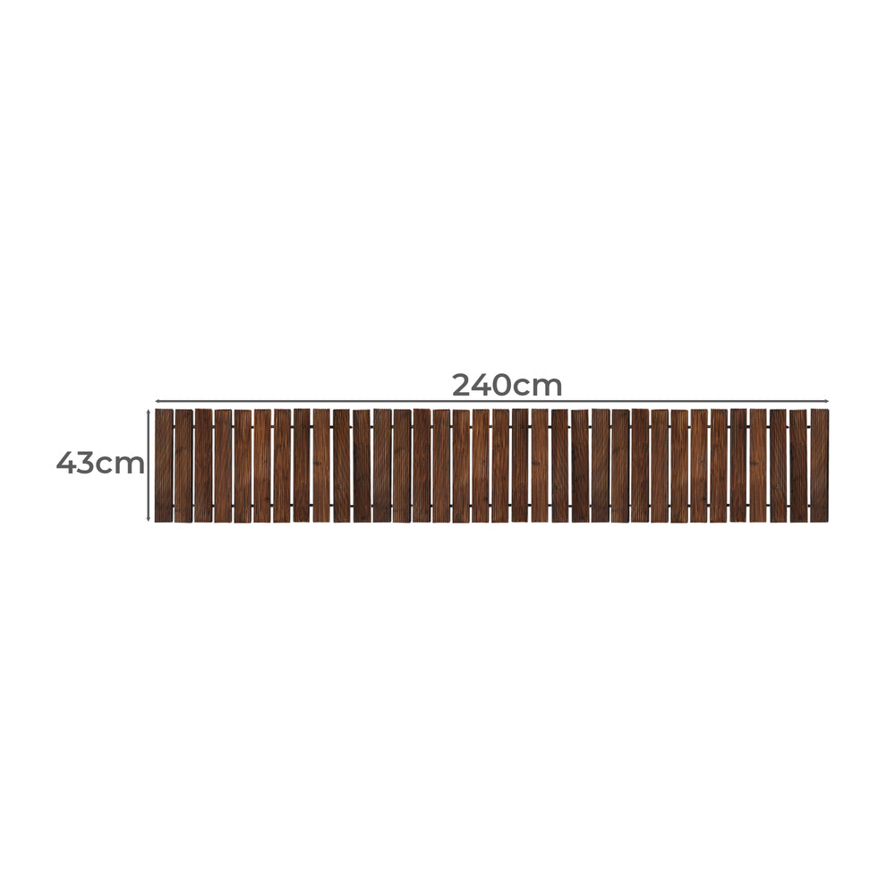 Wooden Garden Pathway Roll-Out Walkway 8FT Straight