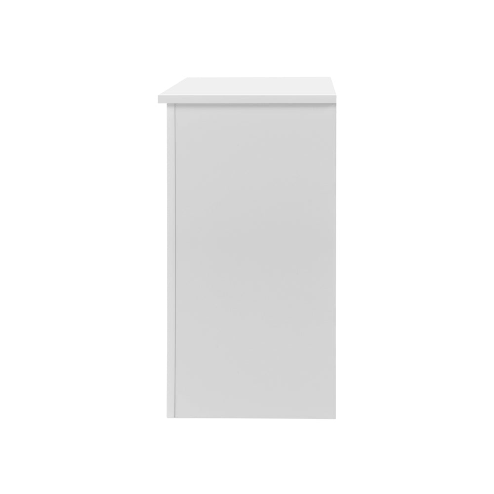 Kids Wooden Storage Cabinet with Portable Box