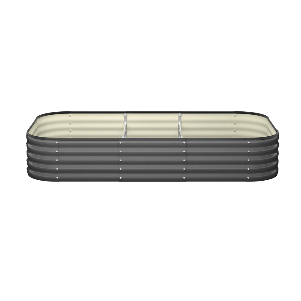 9 in 1 Raised Garden Bed Oval Galvanized Steel