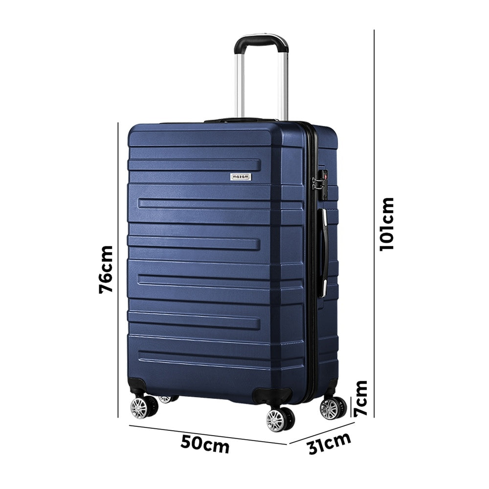 28 Inch Luggage Set TSA Lock Hard Case Navy Blue