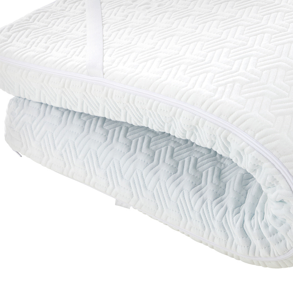 Memory Foam Mattress Topper Reversible Cool Gel Queen