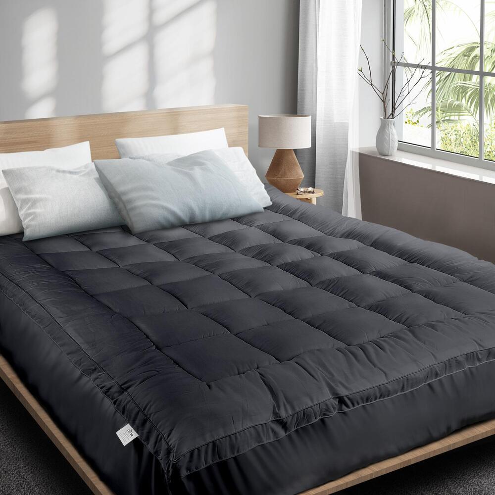 King Mattress Topper Pillow Top Microfiber 1000GSM
