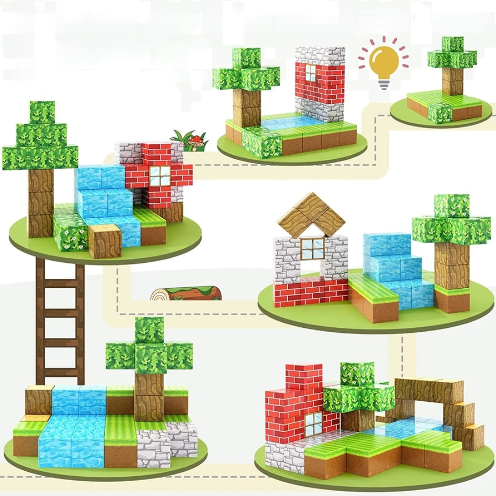 Build A Magnet World Edition Magnetic Cubes Construction