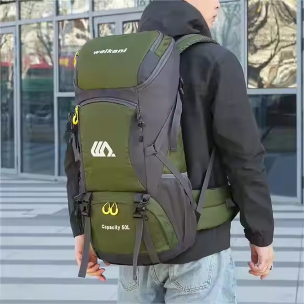 50L Travel Backpack Waterproof Hiking Camping Rucksack for Outdoor Sports