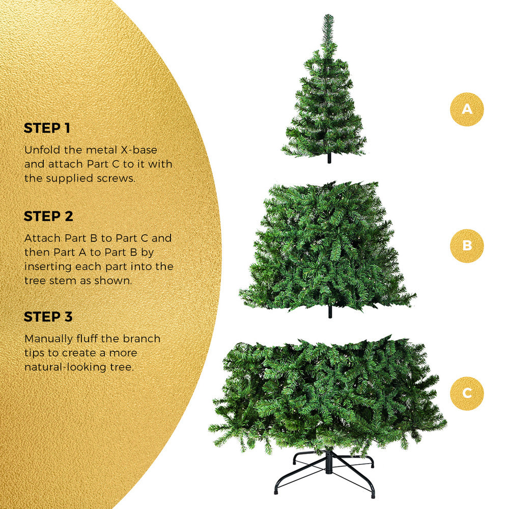 6FT Green Christmas Tree with 800 Tips