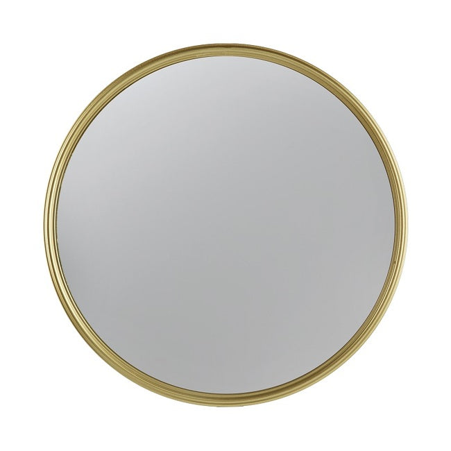 Hannes Convex Wall Mirror Gold Frame Panoramic Decorative Accent - 27 cm