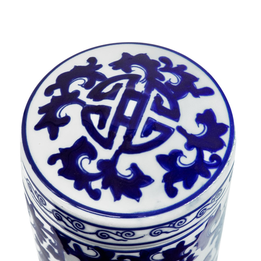 Asnee Porcelain Lidded Jar Tea Caddy Decorative Storage for Loose Tea