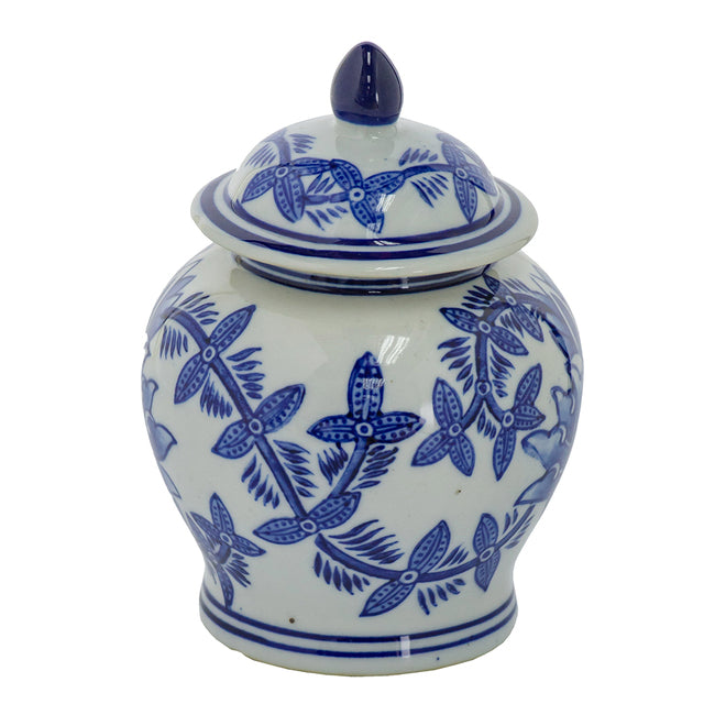 Aline Butterfly Lidded Vase 13.97cm Porcelain Decorative Jar