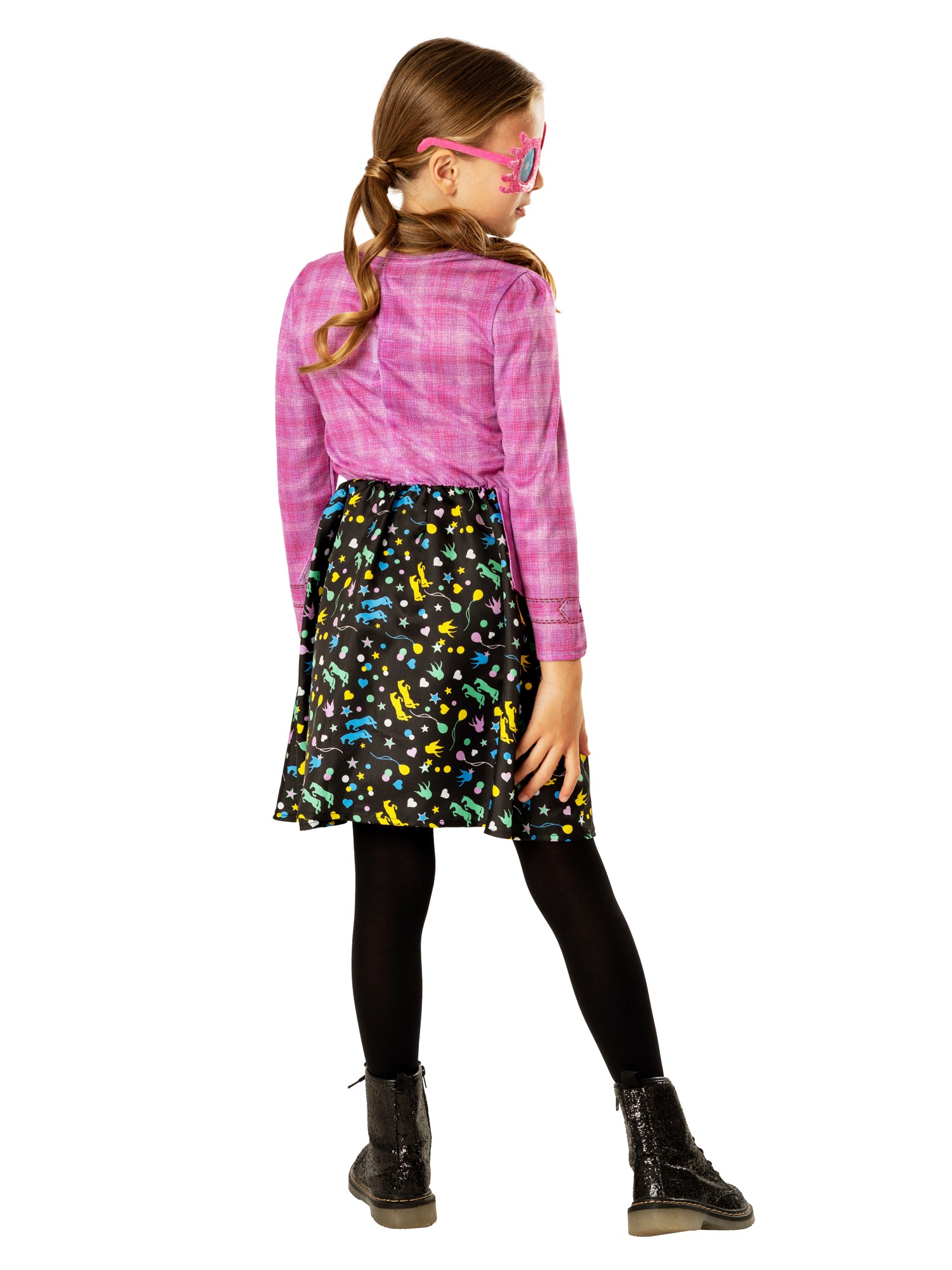 Harry Potter Luna Lovegood Kids Costume Dress with Spectrespecs Multi Colour