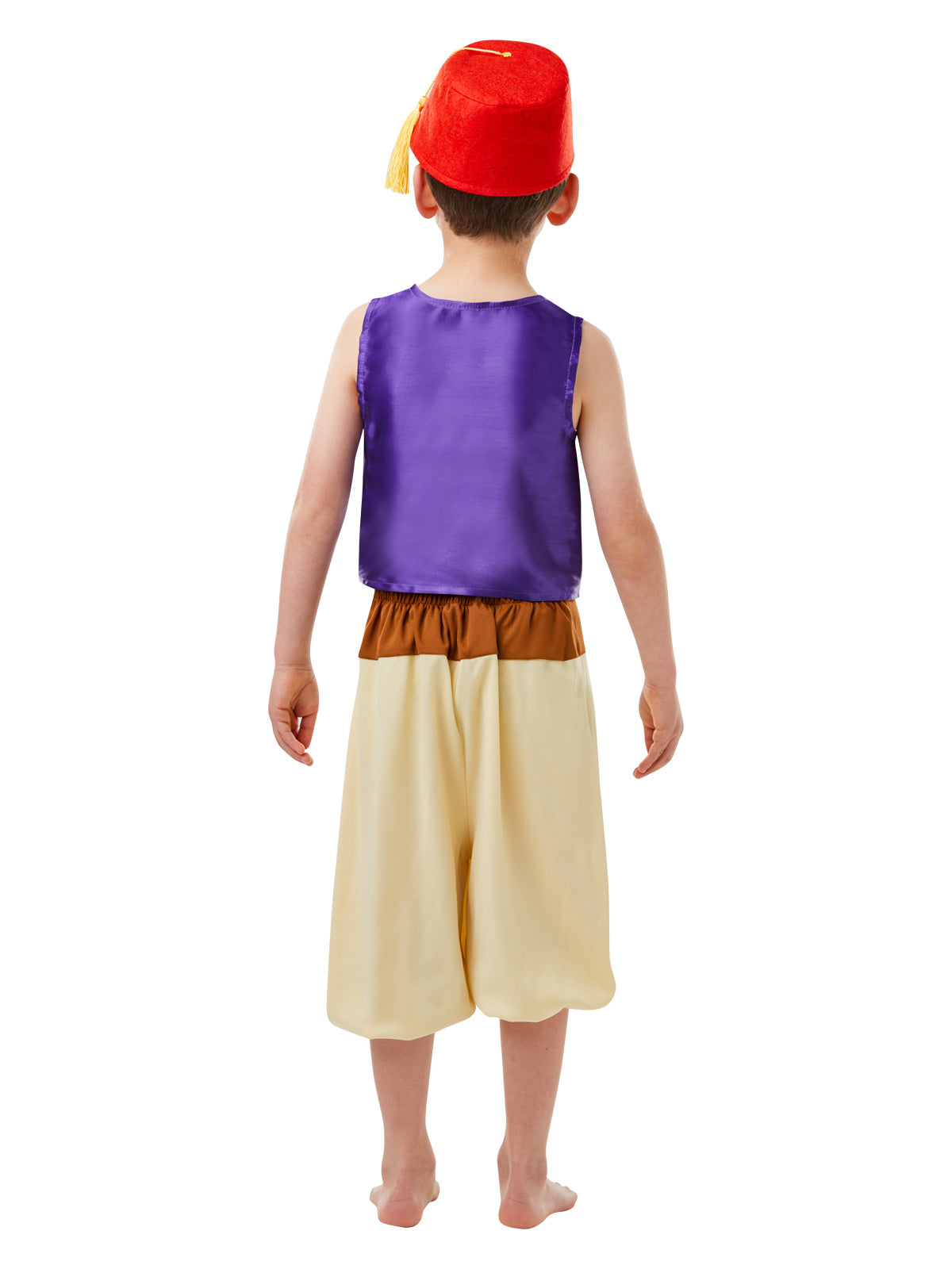 Aladdin Deluxe Costume Child Disney Fancy Dress Vest Pants Hat Red Colour