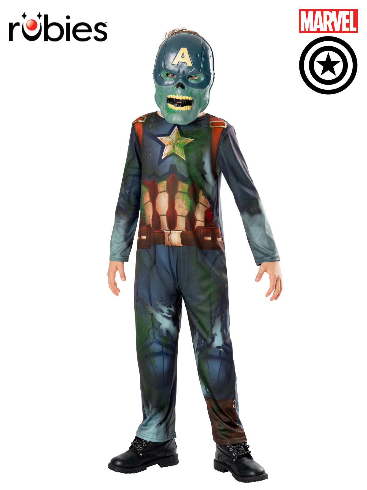 Captain America What If?  Zombie Deluxe Costume Child