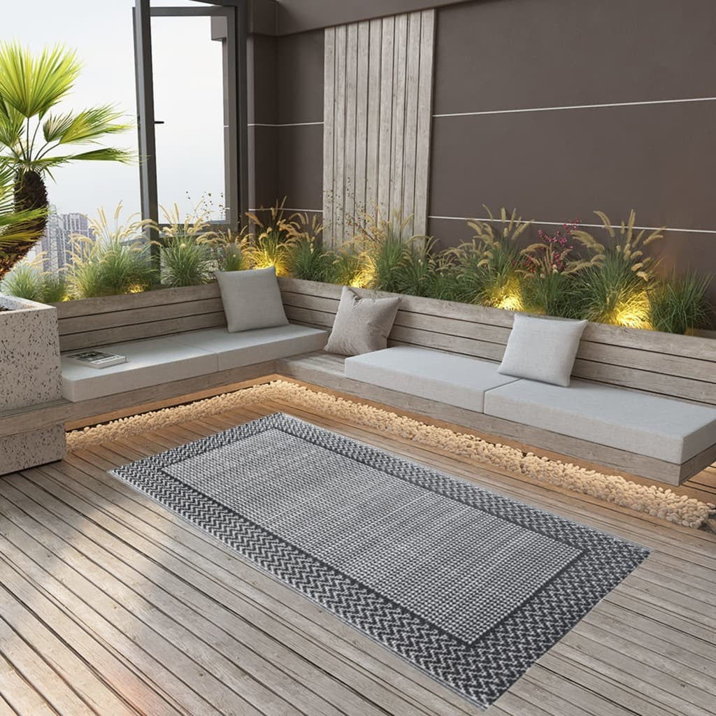 Outdoor Carpet ARAKIL Grey 190x290 cm PP