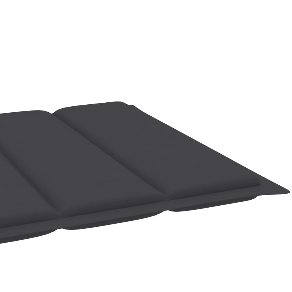 Sun Lounger Cushion Anthracite 200x50x3cm Oxford Fabric
