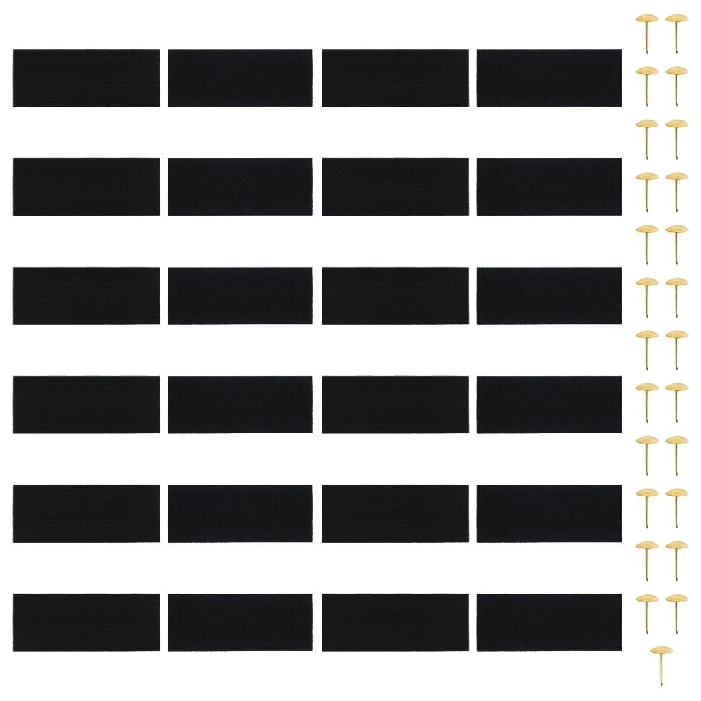 Insect Door Curtains 2 pcs with Magnet Blocks Black 210x90 cm