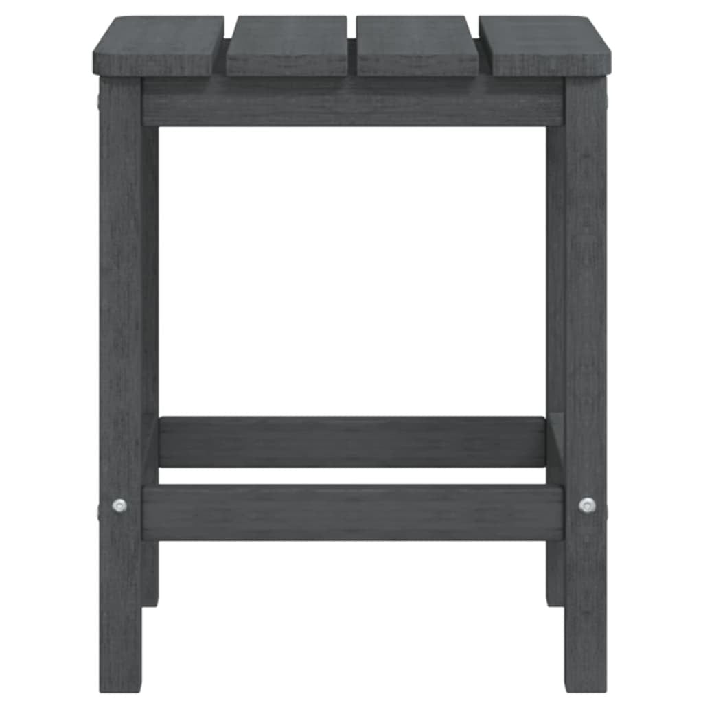 Garden Adirondack Table Anthracite 38x38x46 cm HDPE