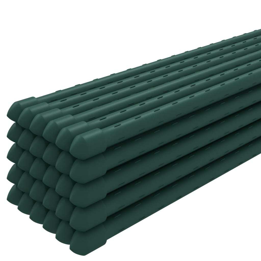 Garden Plant Stakes 30 pcs Green 180 cm Steel
