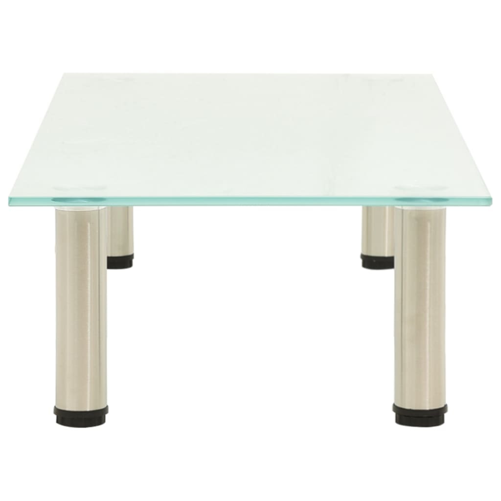 TV Stand Frosted 80x35x17 cm Tempered Glass