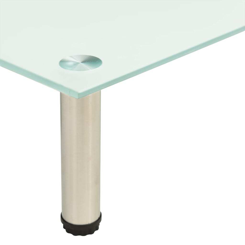 TV Stand Frosted 80x35x17 cm Tempered Glass
