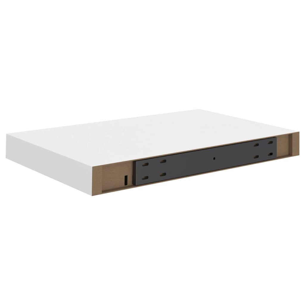 Floating Wall Shelf White 40x23x3.8 cm MDF