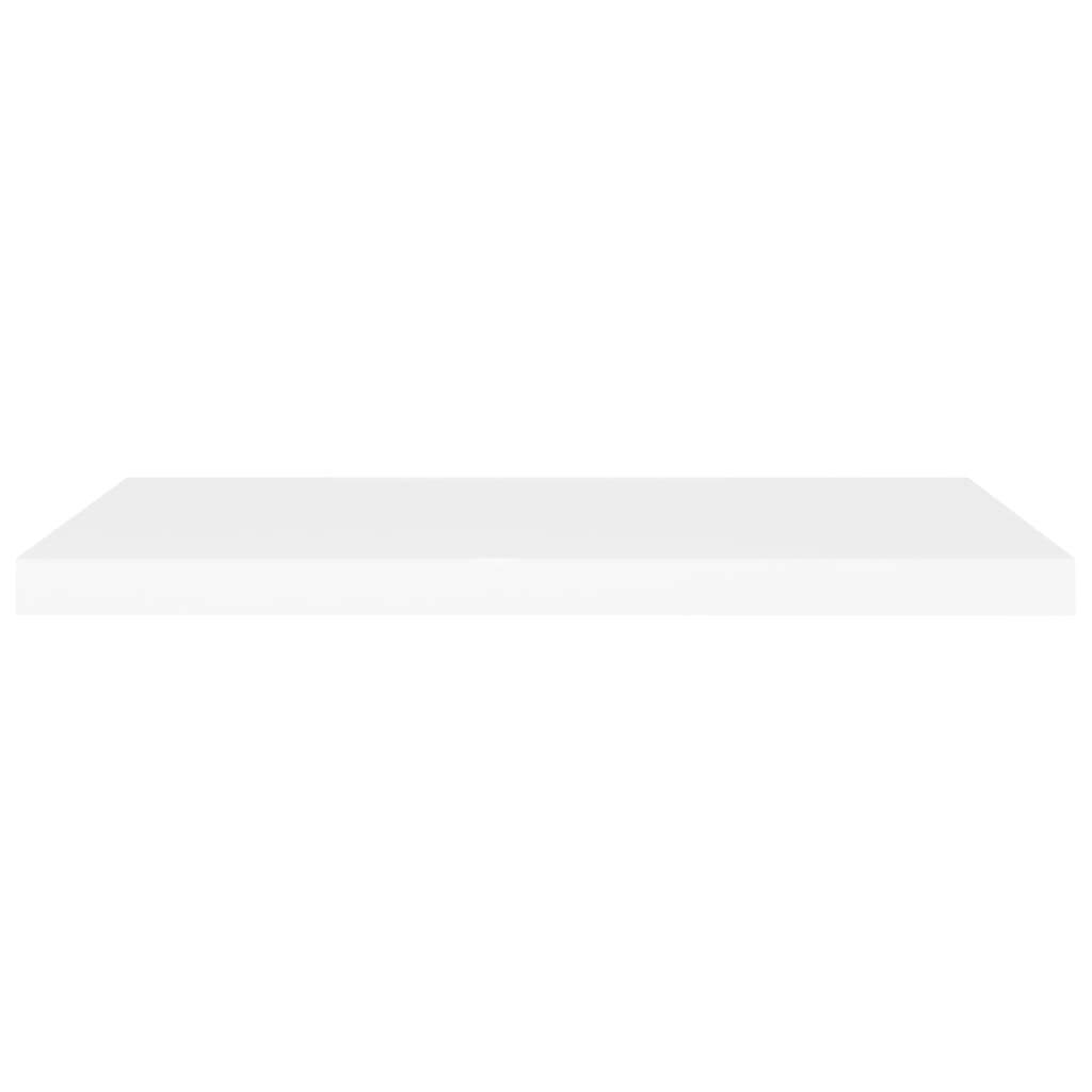 Floating Wall Shelf White 80x23.5x3.8 cm MDF