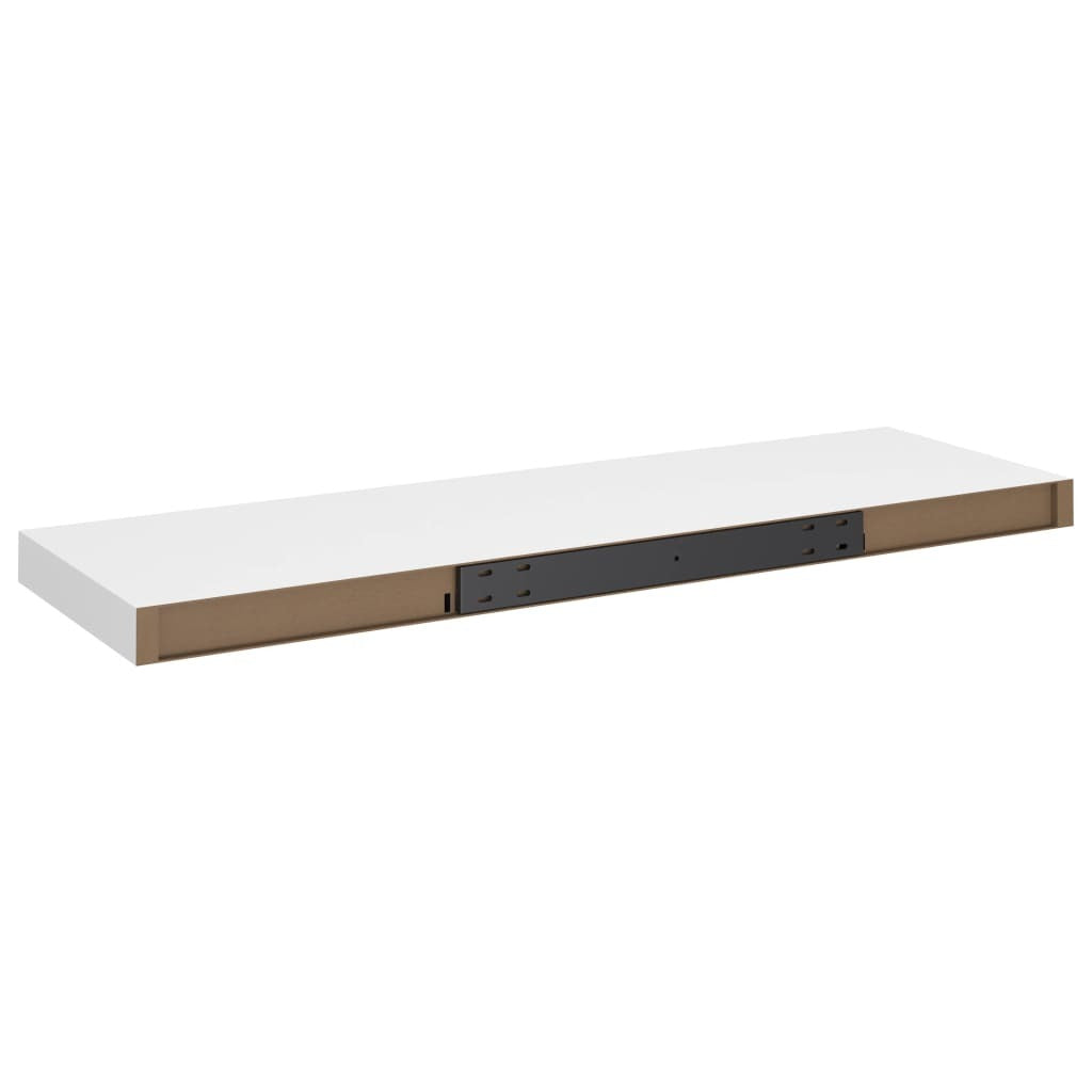 Floating Wall Shelves 2 pcs White 80x23.5x3.8 cm MDF