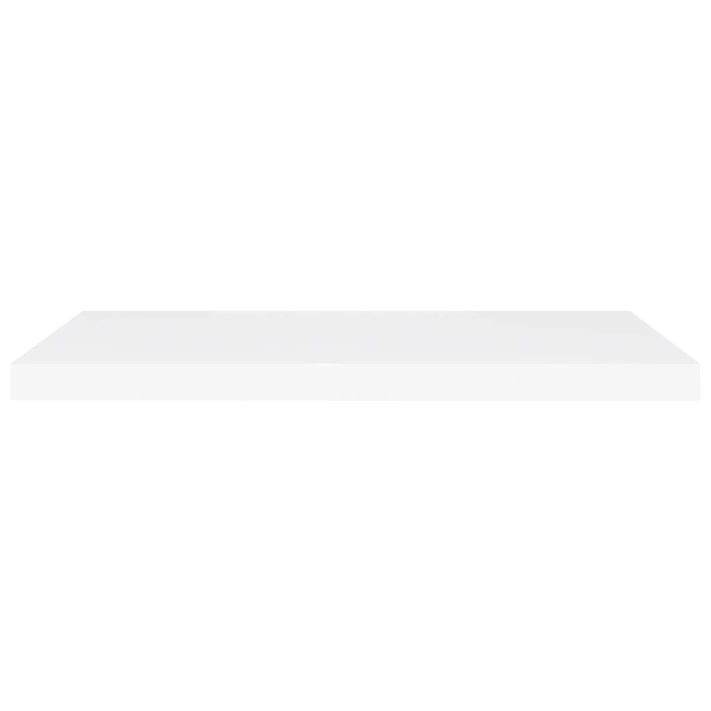 Floating Wall Shelves 2 pcs White 80x23.5x3.8 cm MDF