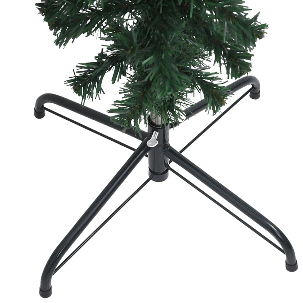 Upside-down Artificial Christmas Tree with Stand Green 210 cm