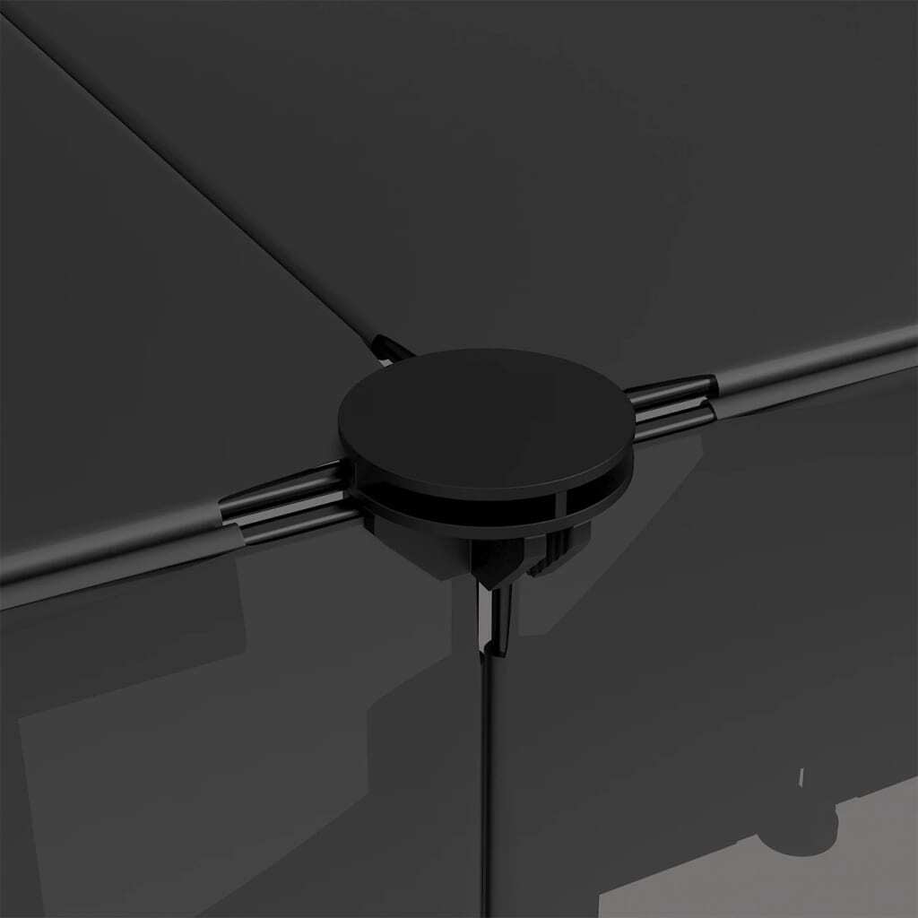 Small Animal Cage Black 143x107x93 cm PP and Steel