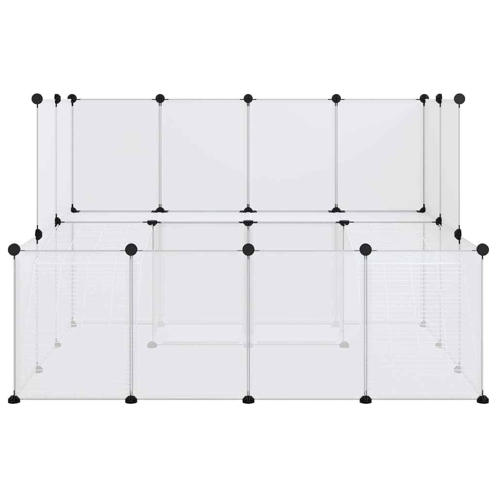 Small Animal Cage Transparent 143x107x93 cm PP and Steel